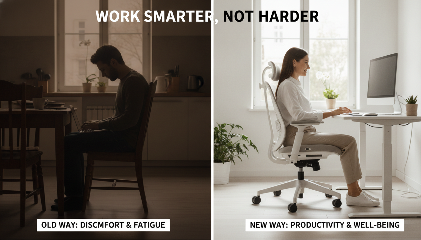 Why Dining Chairs Ruin Your Posture and the Need for a Work From Home Chair